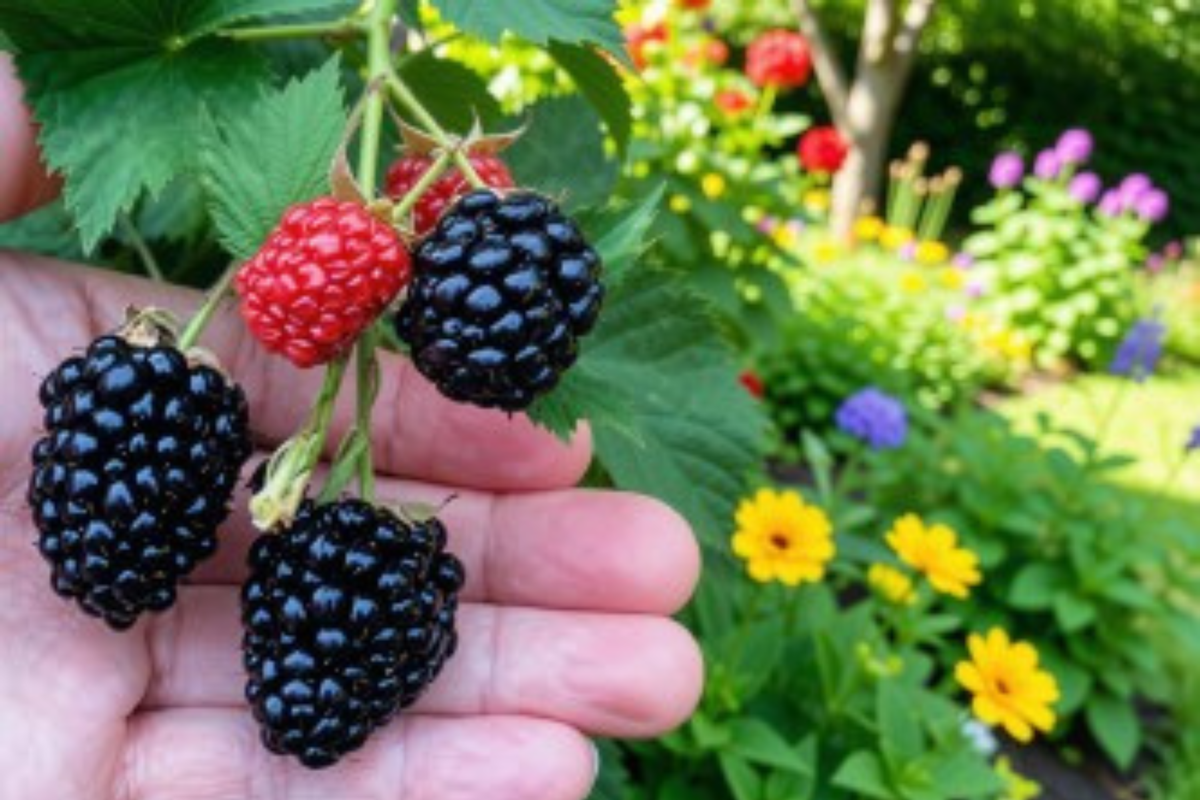 Triple Crown Blackberry Plants Set of 4 Live Starter Plants Thornless Berry Bushes for Garden and Container Growing