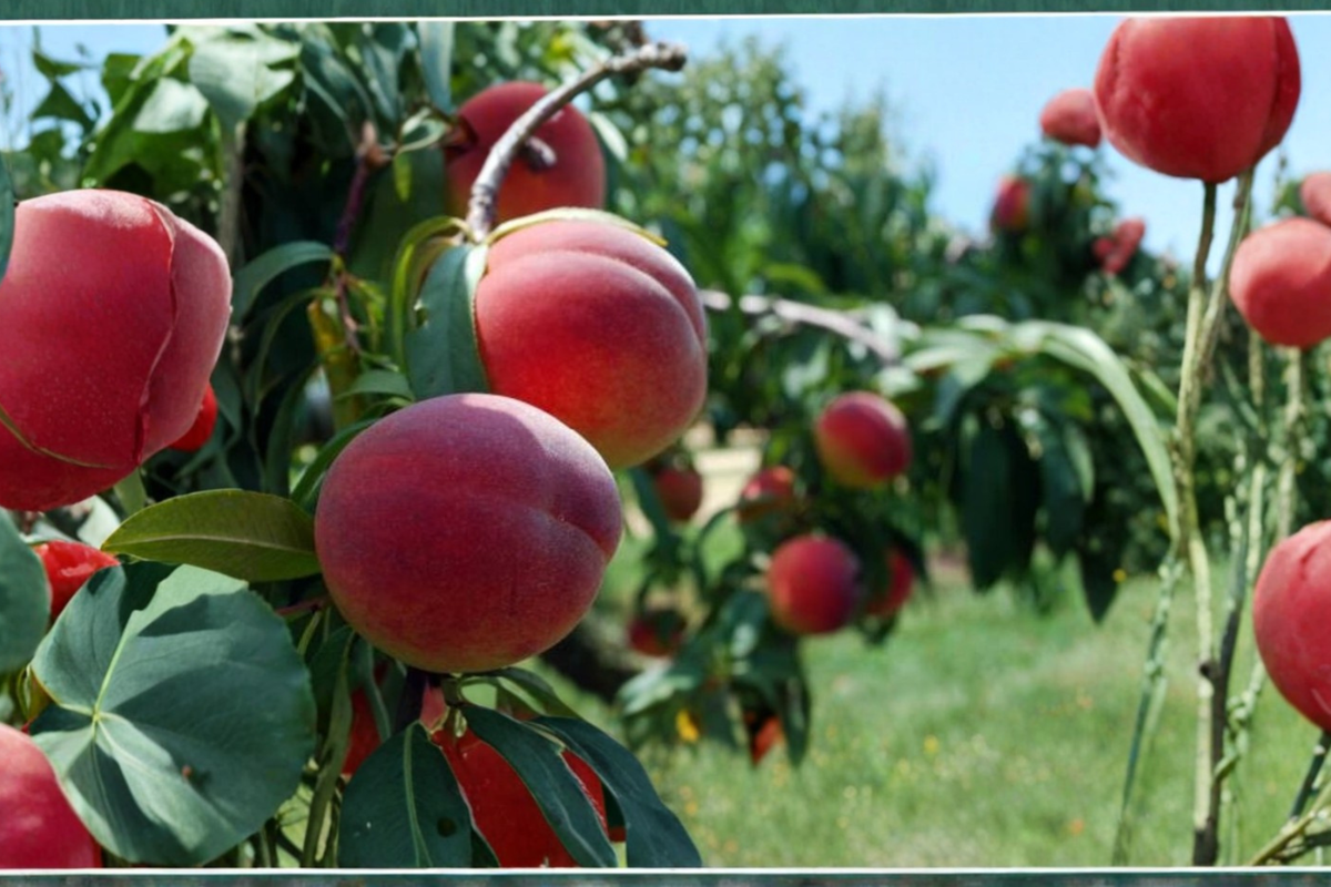 Nectar Peach Tree 4-6 Ft Live Plant – Fruit Tree, Prunus persica Outdoor Orchard Tree for Backyard Garden