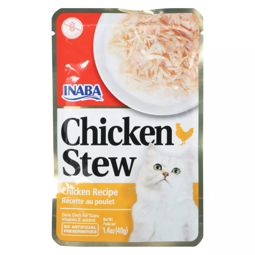 Inaba Chicken Stew Side Dish For Cats Chicken 1.76oz. (Case of 8)