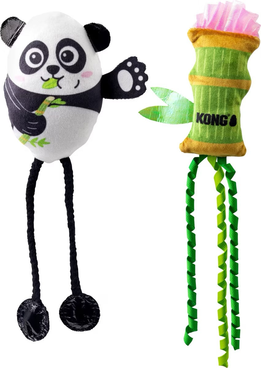 Kong Scrattles Panda Cat Toy (2pk)