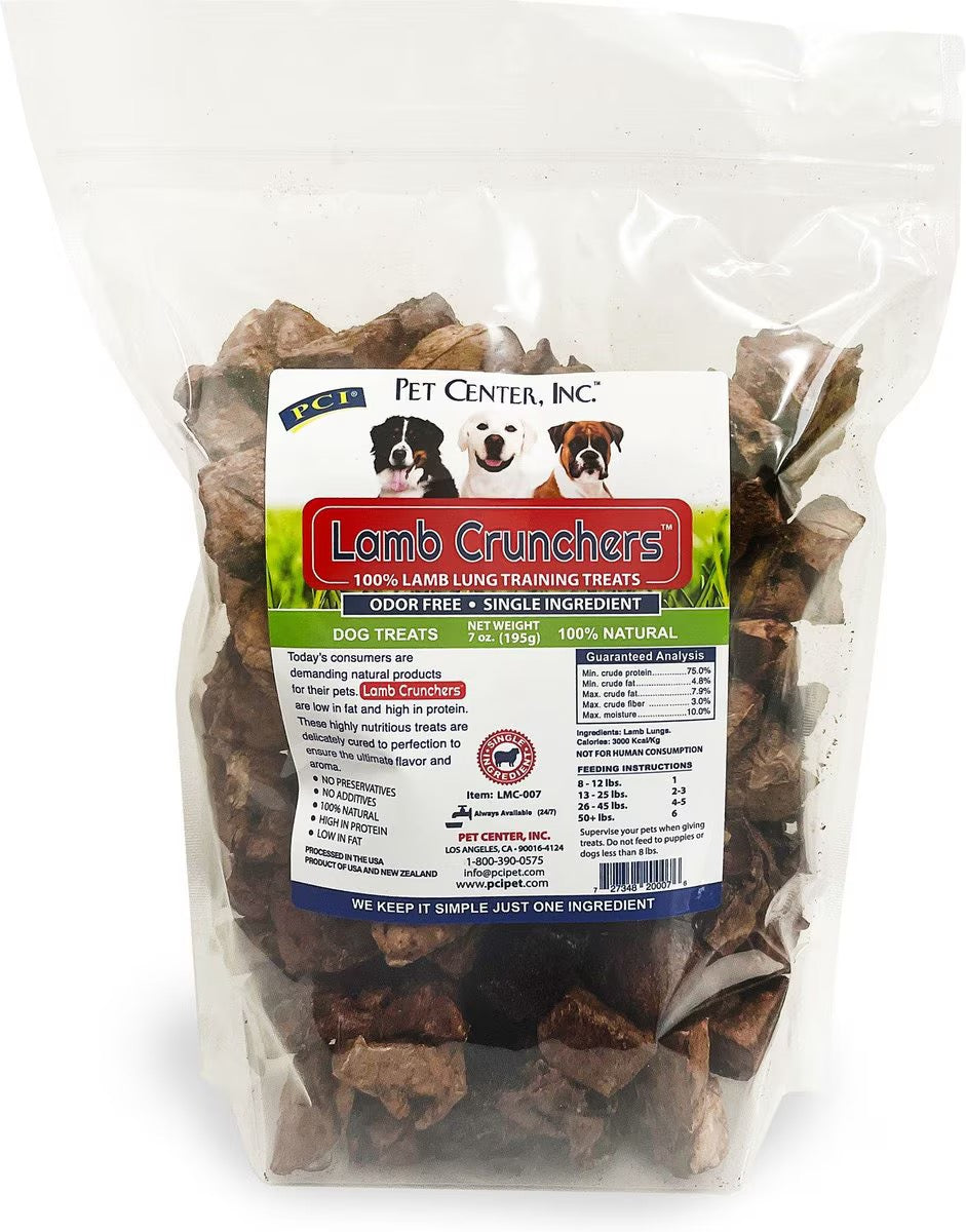 PCI Lamb Crunchers Lung Bites Dog Treats (7oz)