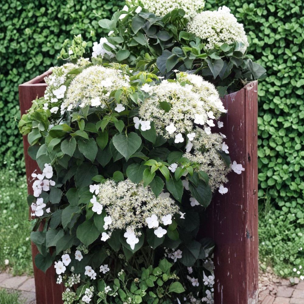 Climbing Hydrangea – Hardy White Bloom Vine in 4 Inch Pot | Hydrangea anomala petiolaris