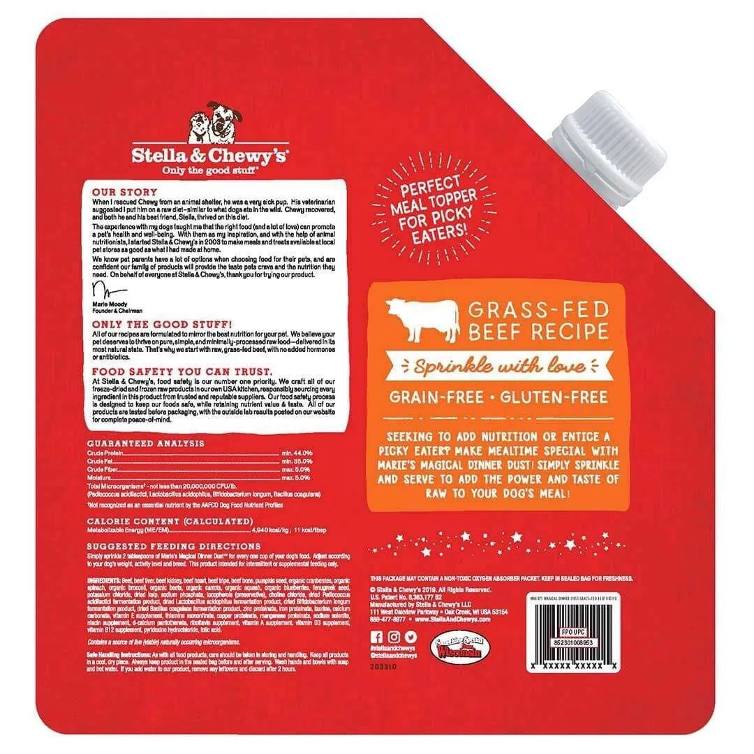 Stella & Chewy's Freeze Dried Magical Dinner Dust Beef Dog Food (7oz)