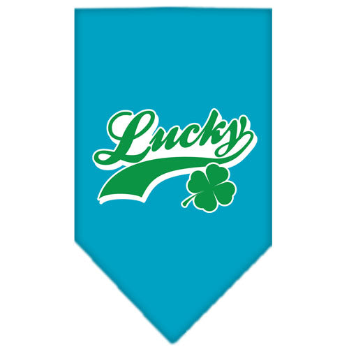 Pet and Dog Bandana Screen Printed, "Lucky Swoosh"