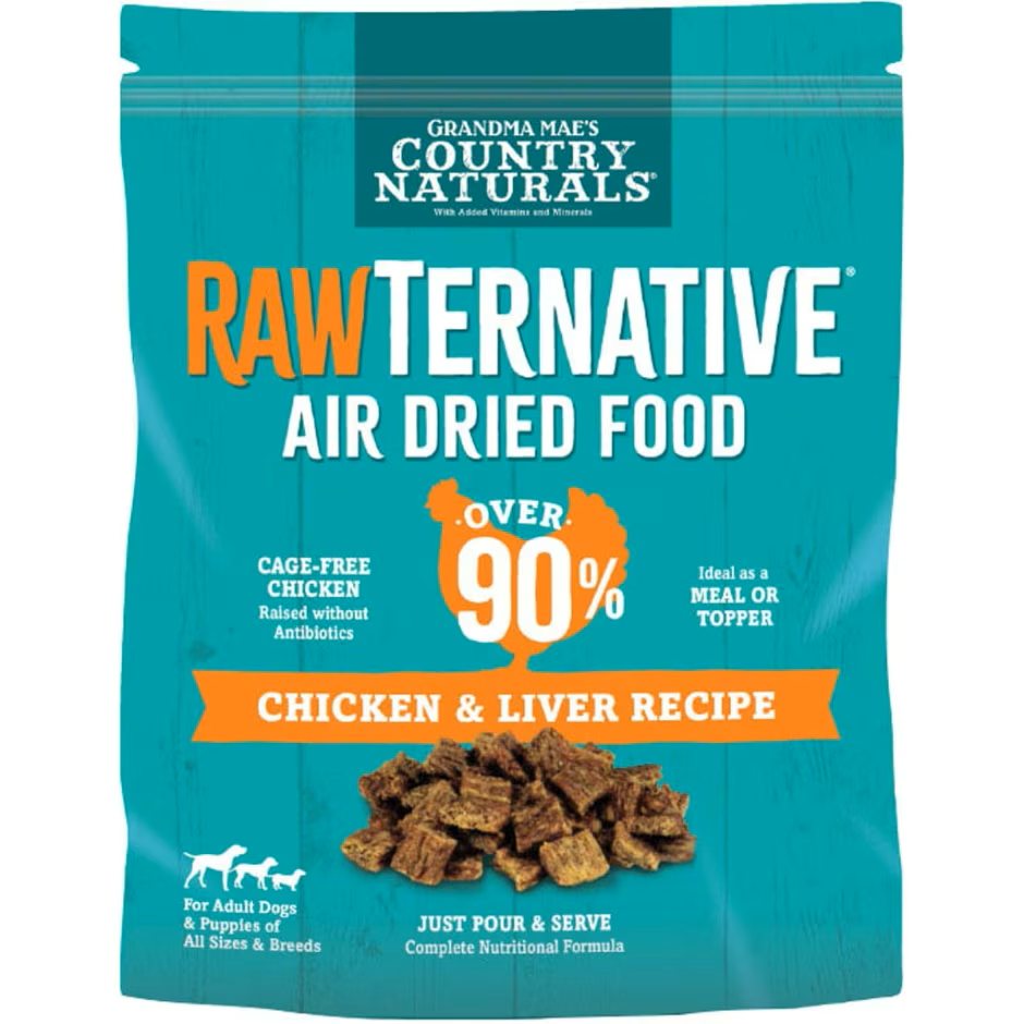 Grandma Mae's RawTernative Air Dried Dog Food Chicken & Liver Formula 1lb
