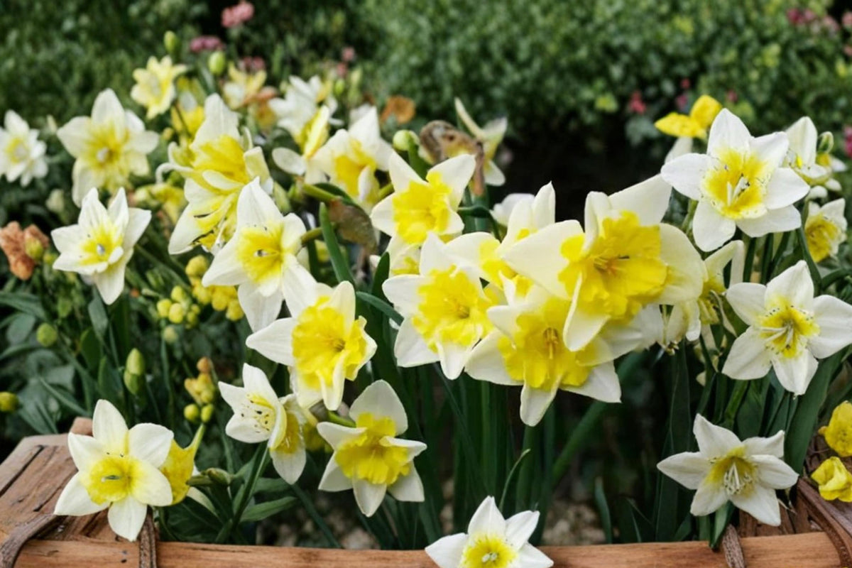 Prom Dance Daffodil Bulbs – Narcissus, Double Flower, Yellow & Orange, Perennial Spring Blooming Bulbs