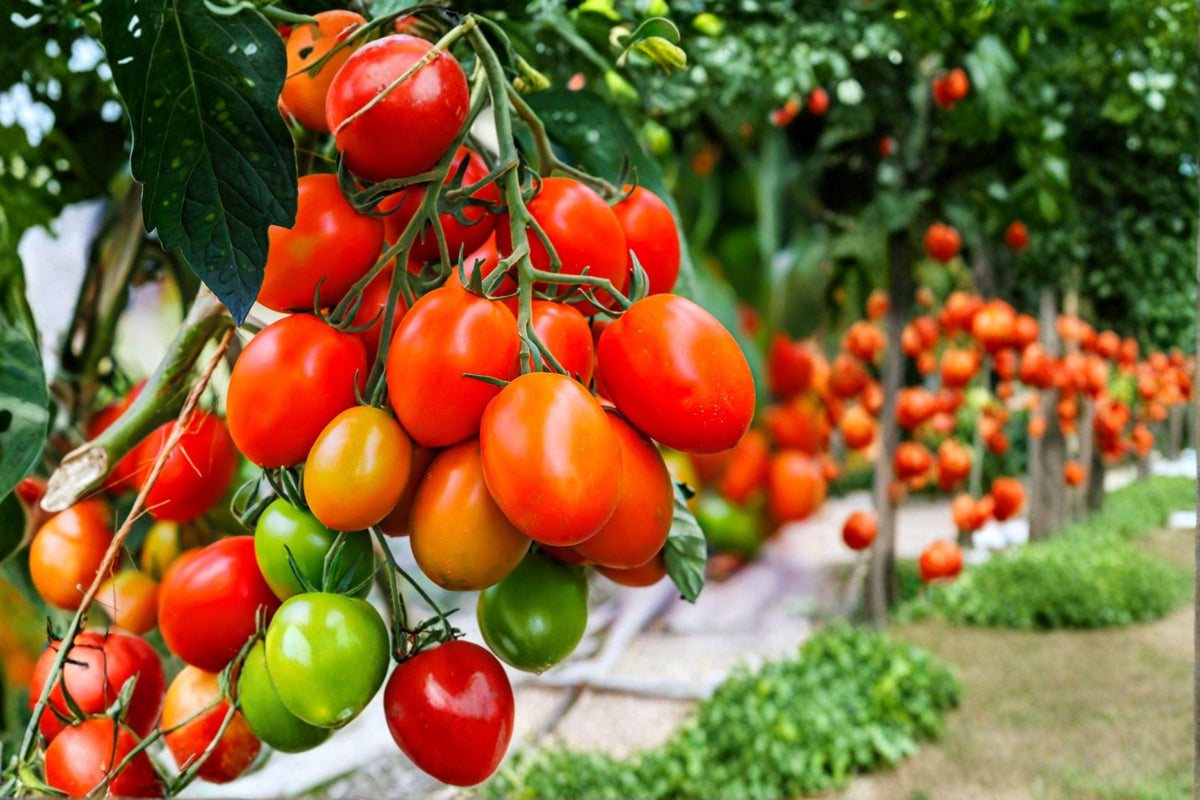 Roma Tomato Seeds – Heirloom Paste Variety, 150 Seeds, Determinate, Red Fruit, Solanum lycopersicum