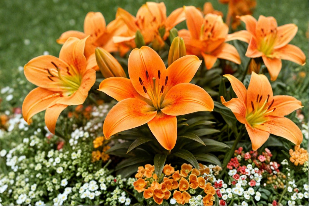 Pretoria Canna Lily Bulbs 3 Pack – Vibrant Orange Tropical Flowering Bulbs for Garden Beds & Containers