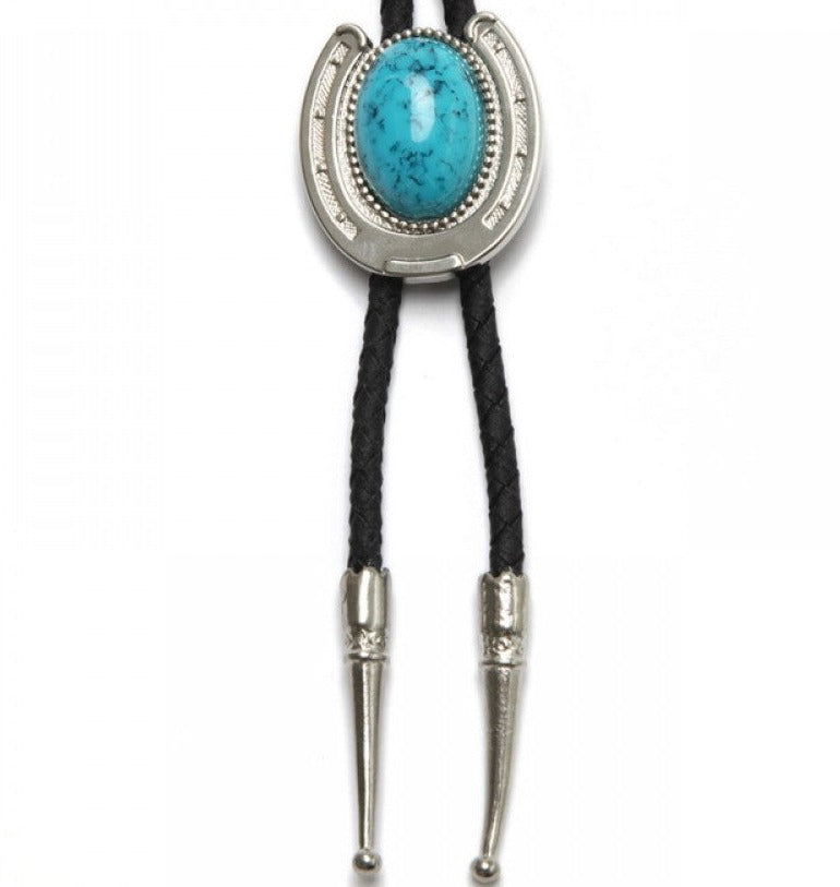 Turquoise Horseshoe Bolo