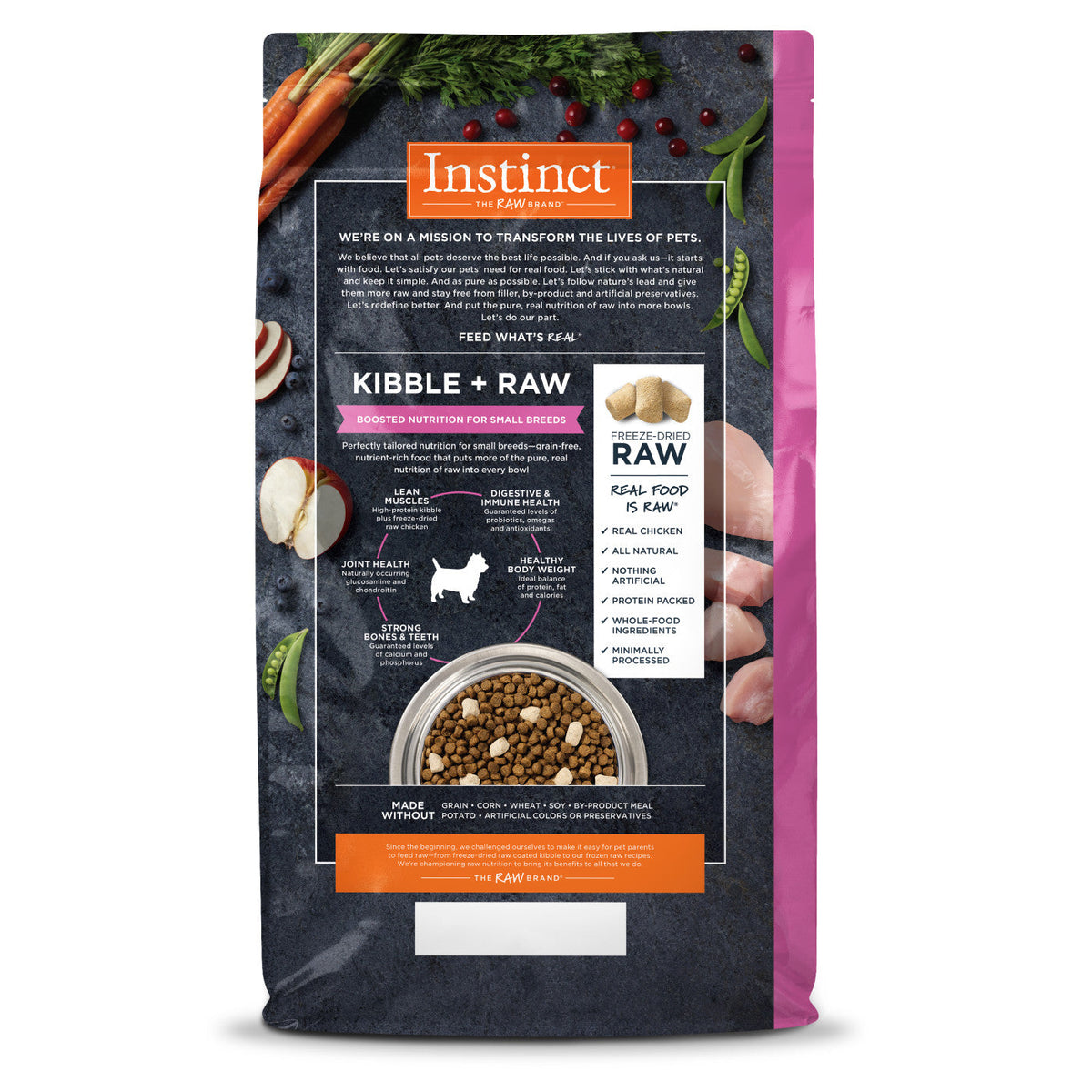 Instinct Raw Boost Adult Small Breed Chicken Dry Dog Food (3.5lb)