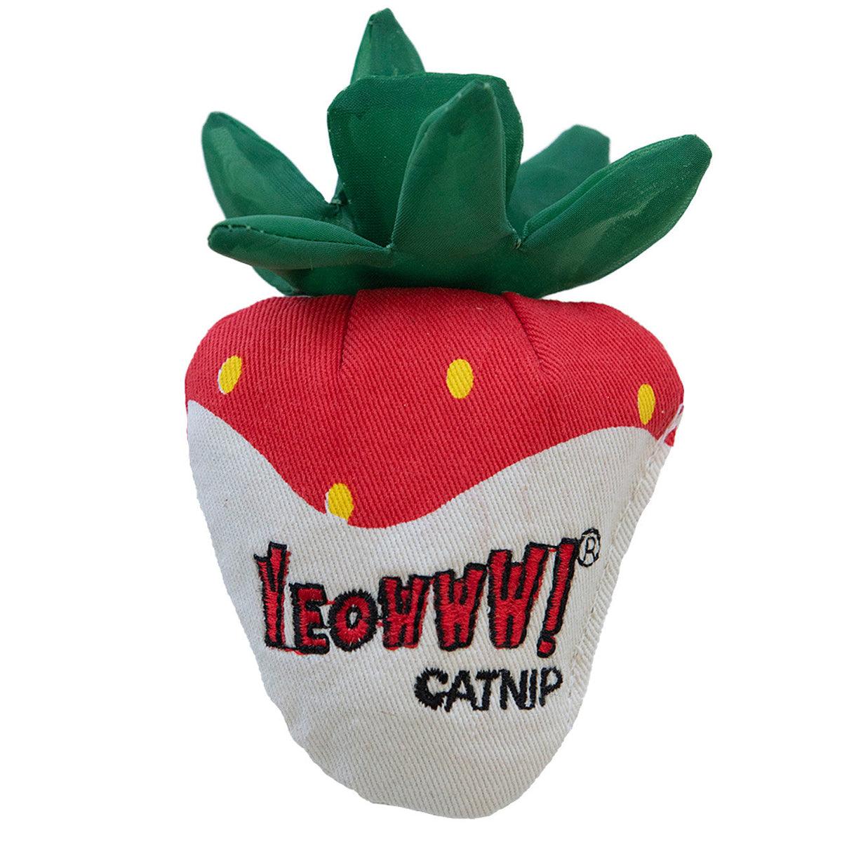 Yeowww White Chocolate Dipped Strawberry Catnip Toy