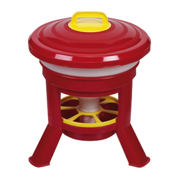 Imperial Hopper Feeder with Legs, 20 Liter – Large Capacity Plastic Poultry Feeder