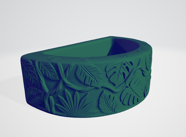 Jungle feeder bowl v2 - STL - Digital Product