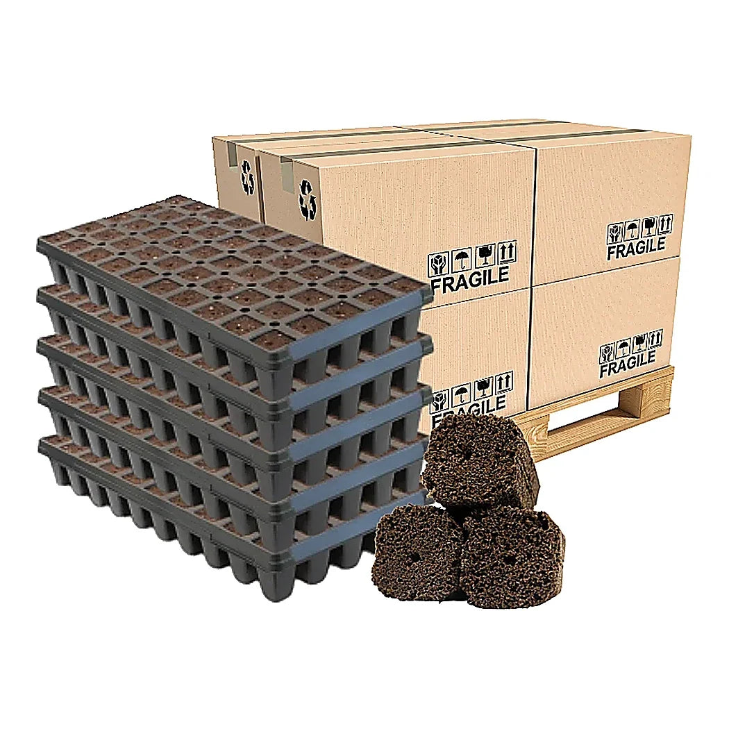 OrganiPlug Tall Pre-Filled Deep Cell Plug Tray, 50 Plugs at 2.625 in High