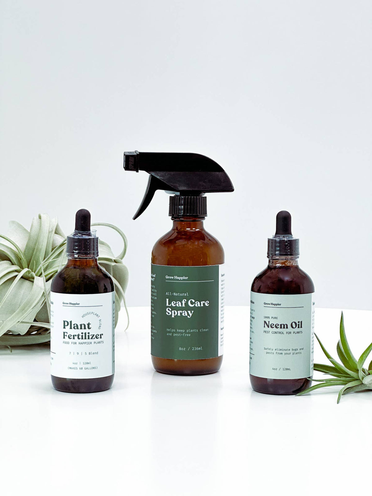 Plant Care Bundle with Neem Oil, Fertilizer & Leaf Spray for Indoor & Outdoor Plants | Plant Nourishment & Protection