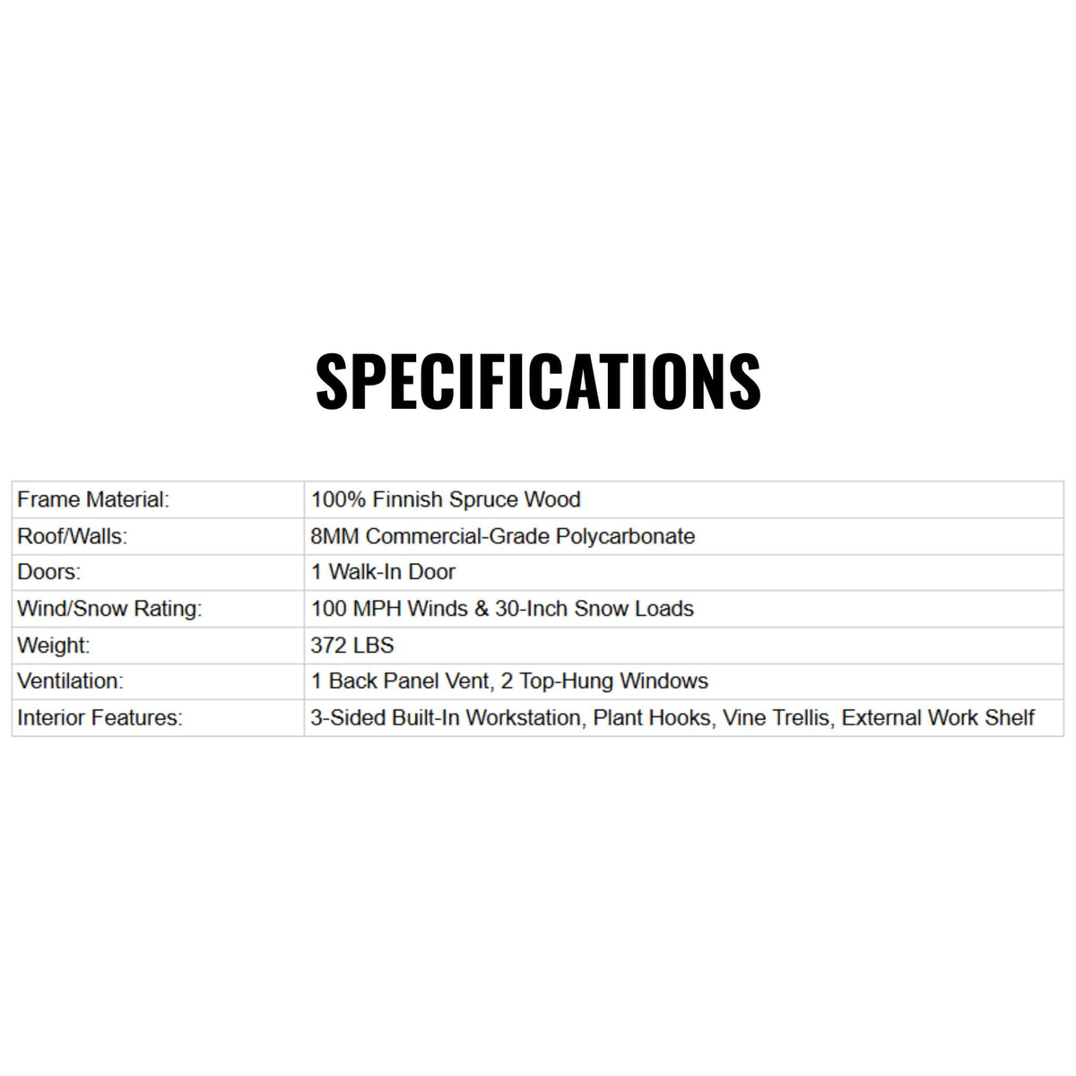 Premium Walk-In Spruce Wood Greenhouse With Pergola And Shelves (SAK75890)