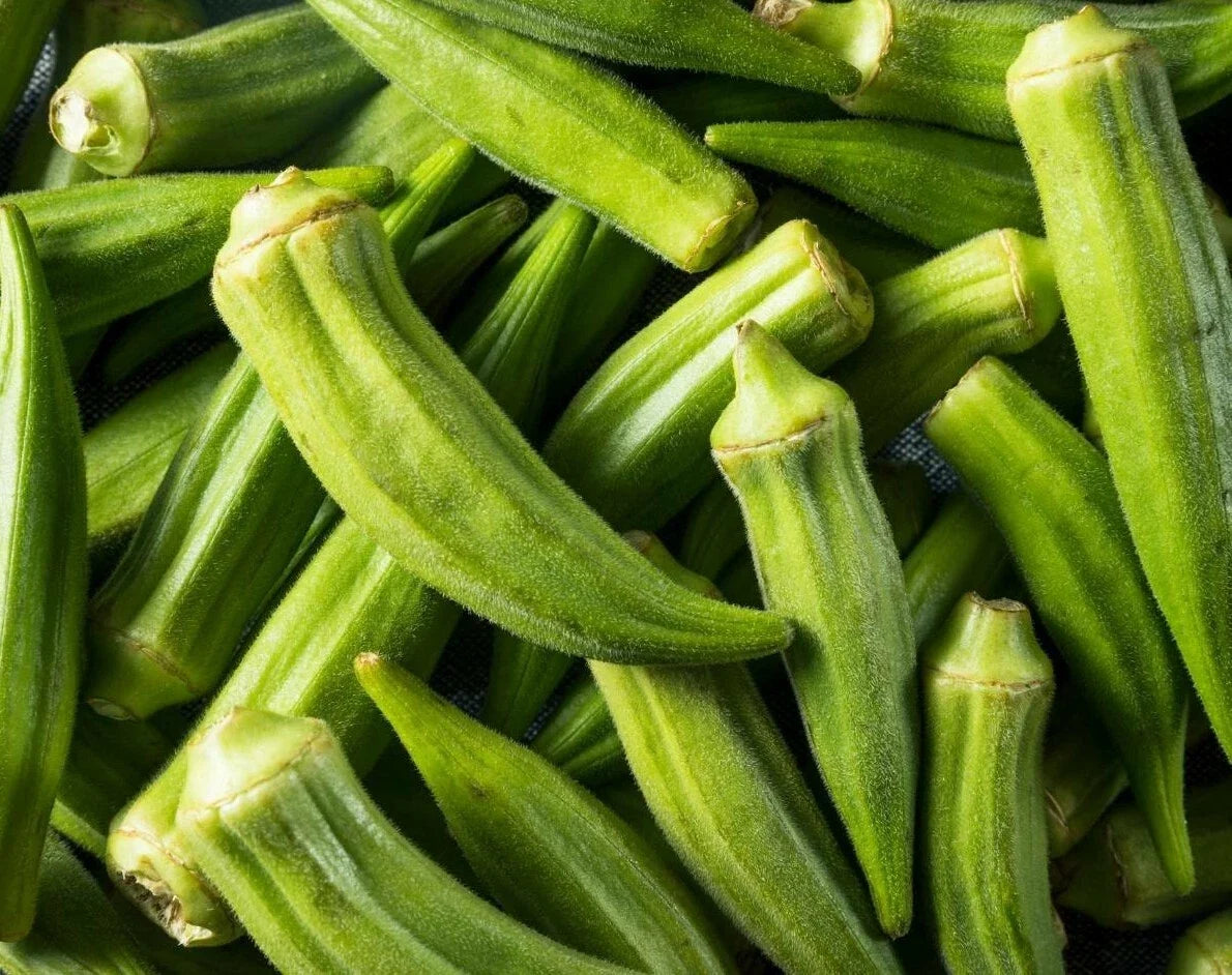 Clemson Spineless Okra Seeds - 50+ Pack, Summer Vegetable Garden, Culinary, Abelmoschus esculentus