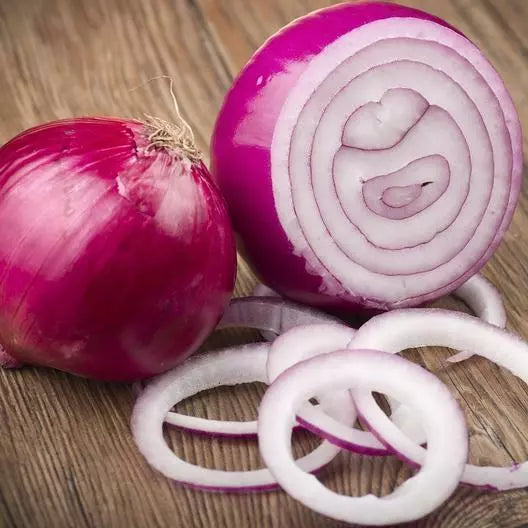 Red Creole Onion Seeds - 500 Non-GMO Heirloom Allium cepa for Home Gardening, Bulb-Forming, Vibrant Red Skin