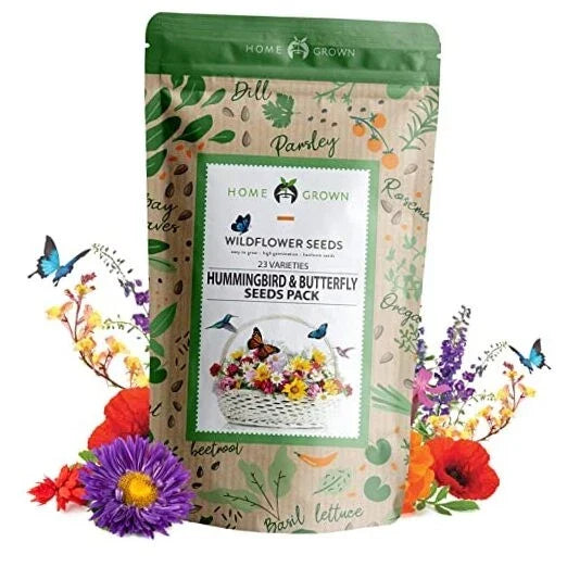 Wildflower Seeds - 3 Oz Pollinator-Friendly Mix for Butterflies & Birds - Native Wildflower Seed Collection