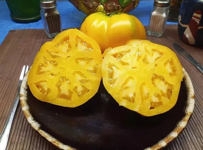 Golden Jubilee Tomato Seeds - Heirloom Organic Non-GMO Fresh Seeds - Solanum lycopersicum, Bright Golden-Yellow, Bountiful Harvest
