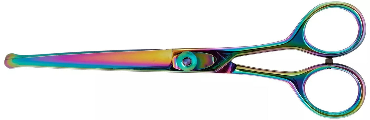 SCISSORS 6" CURVED PROBE TIP PLASMA COATED