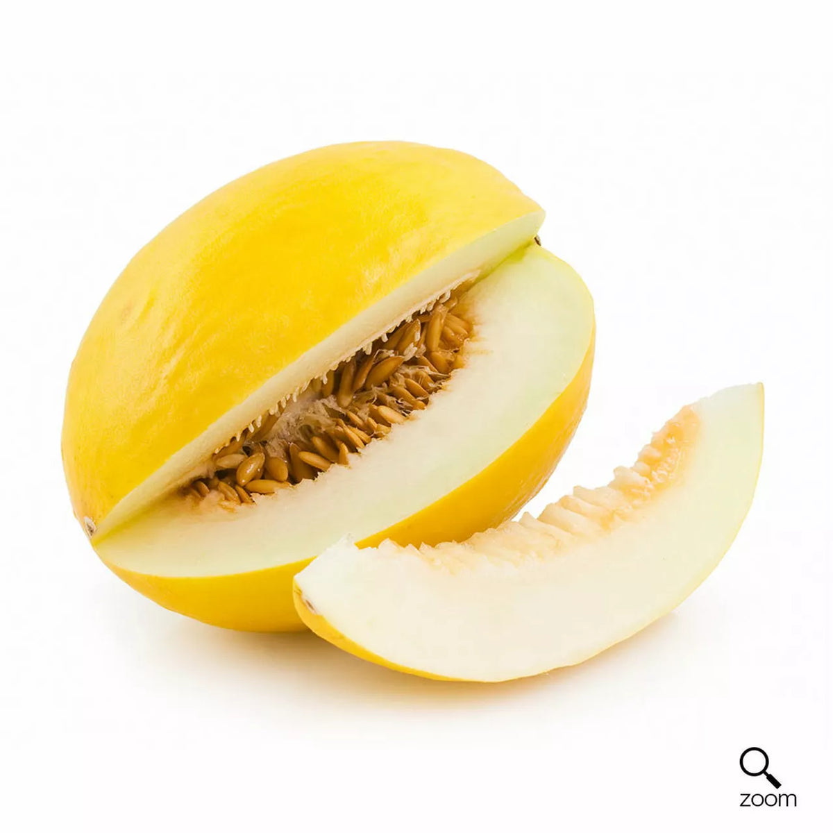30 Seeds Canary Yellow Melon Cucumis melo Sweet Flesh Vining Fruit Seeds for Garden, Home Growers