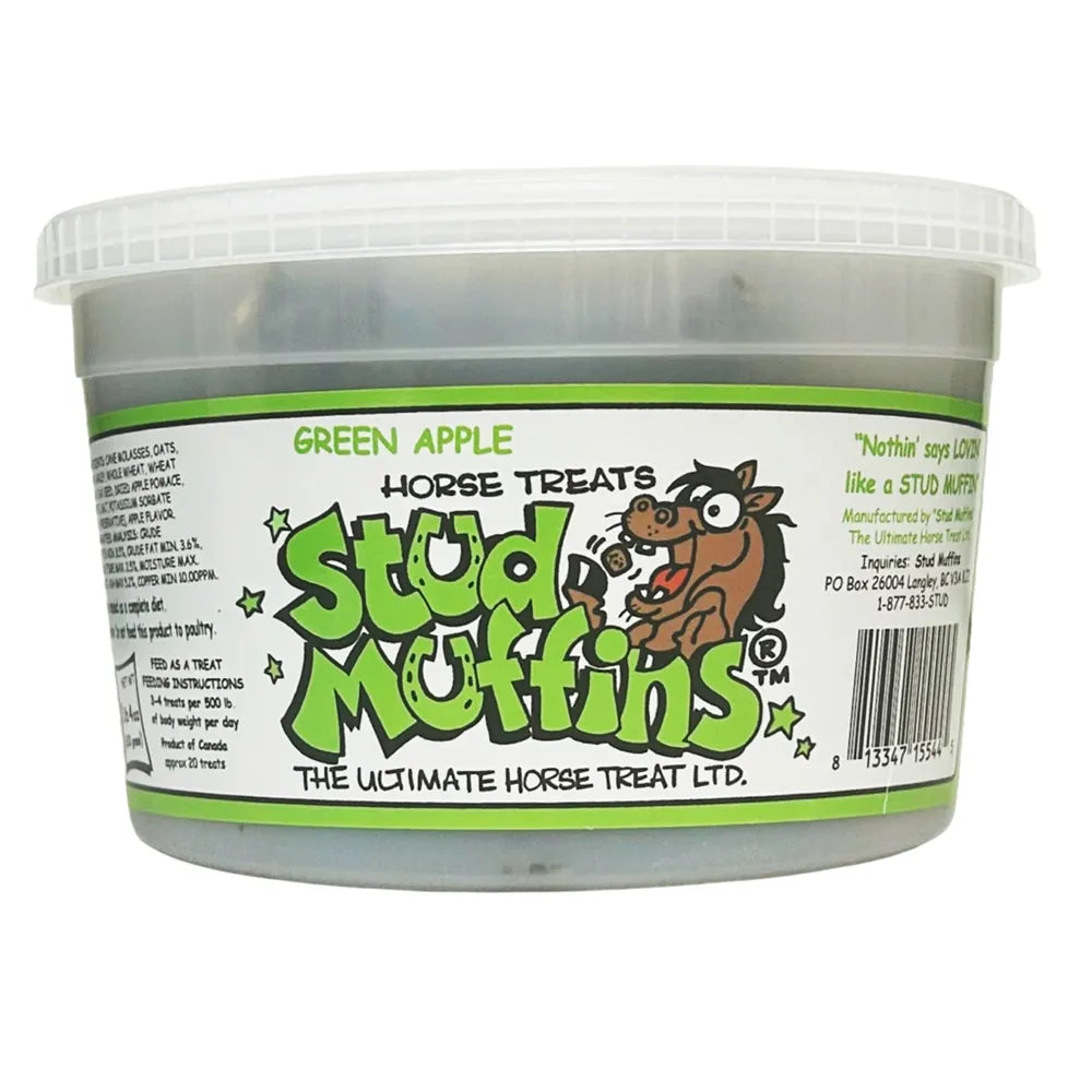 Stud Muffins Green Apple Horse Treats (20 oz tub)