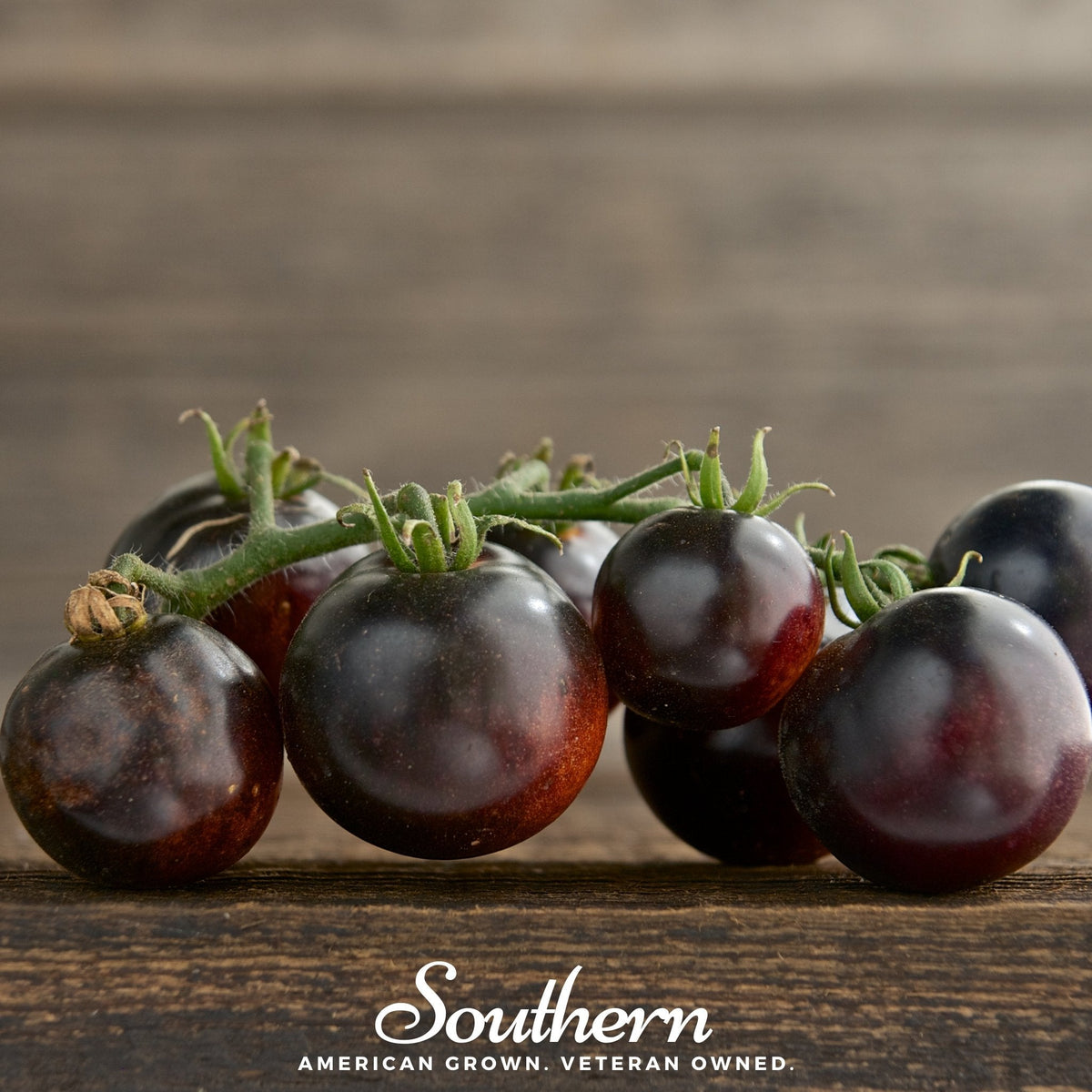 Black Cherry Tomato Seeds – Heirloom, Indeterminate, Dark Purple-Black, Gourmet Flavor, Solanum lycopersicum