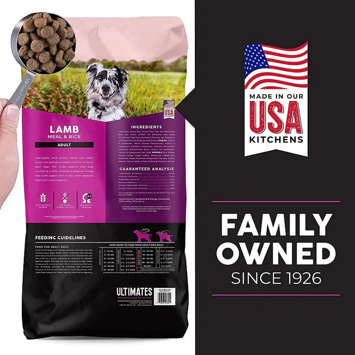 Ultimates Adult Lamb Meal & Brown Rice Dry Dog Food (28lb)