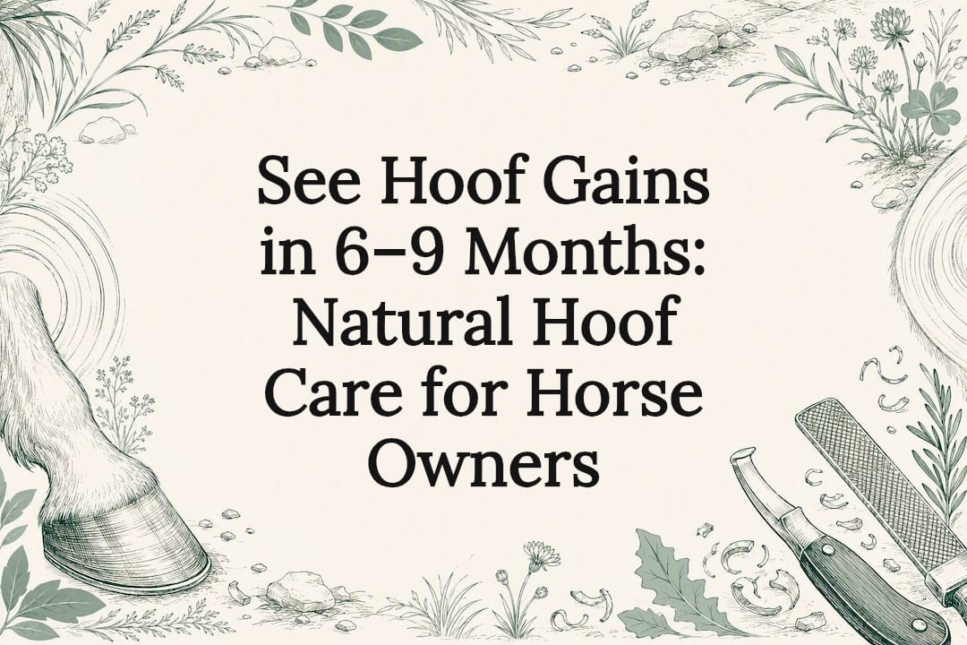 Natural hoof care title card illustration