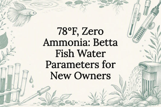 Decorative betta water parameters title card