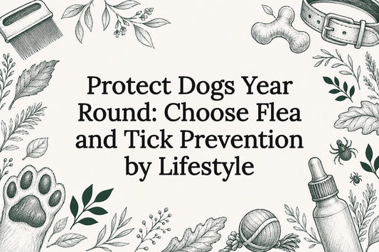 Decorative flea and tick prevention title card