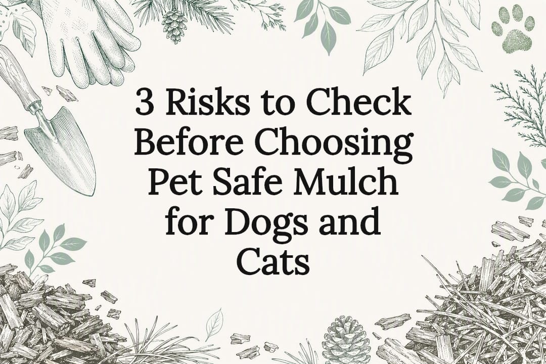 Pet-safe mulch garden title card