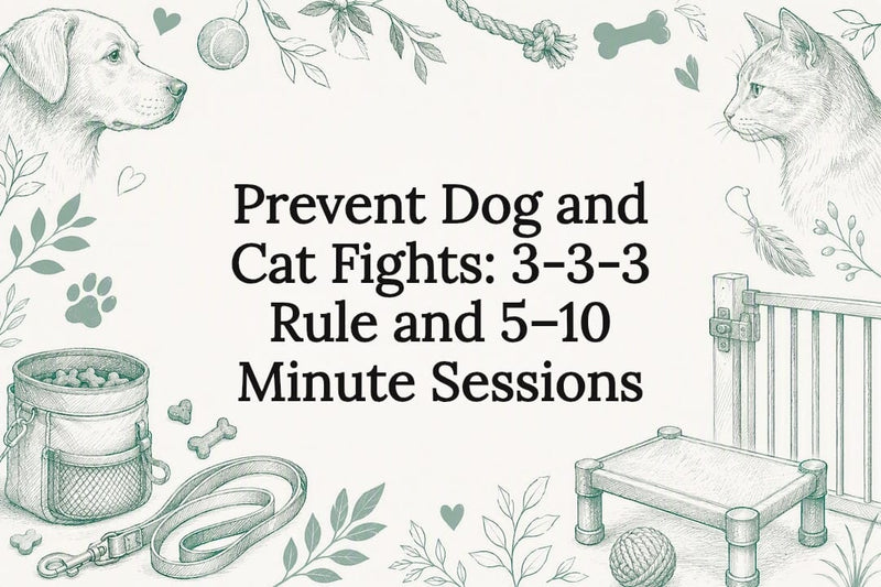 Dog and cat introduction title card