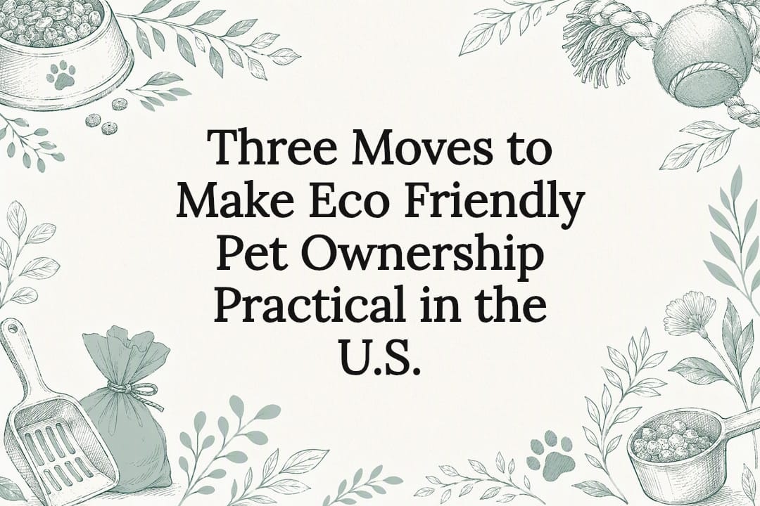 Decorative eco-friendly pet ownership title card