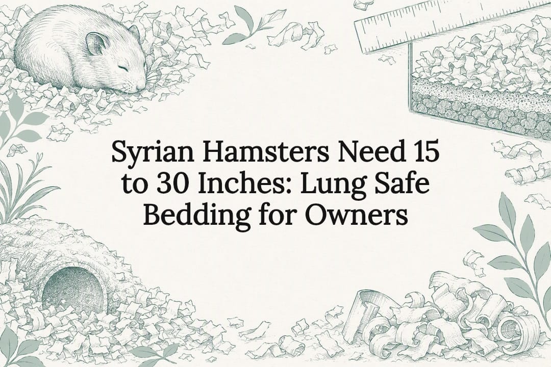 Decorative Syrian hamster bedding title card