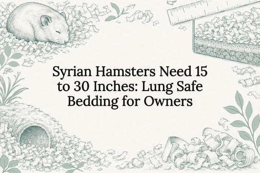 Decorative Syrian hamster bedding title card