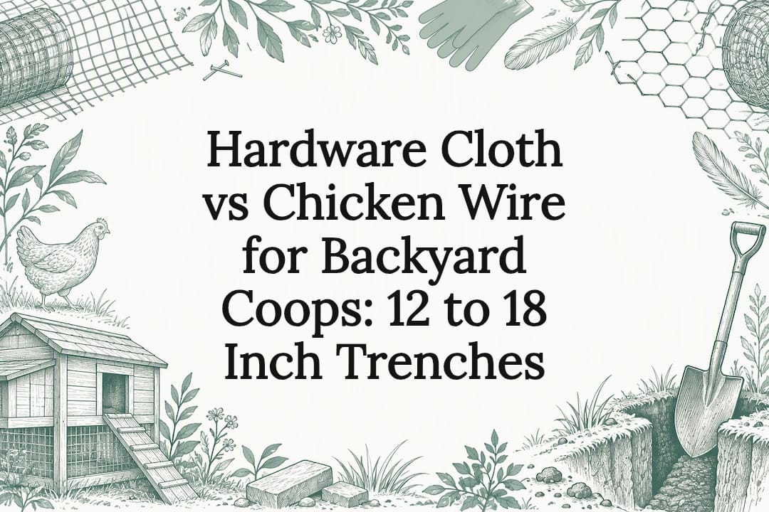 Decorative coop fencing title card