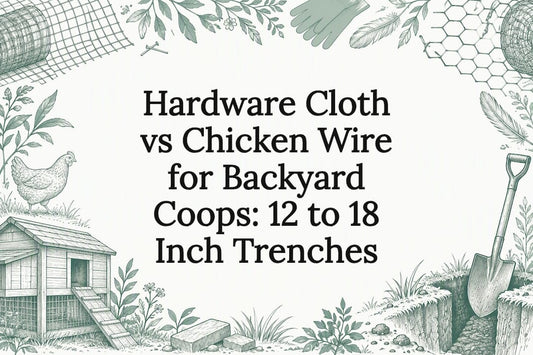 Decorative coop fencing title card