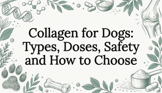 Collagen-themed decorative title card