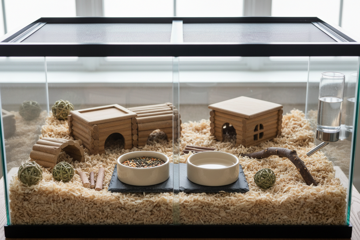 Critter Enclosure Setup: A Natural, Low-Stress Home Base (Bedding, Hides, and Routine)