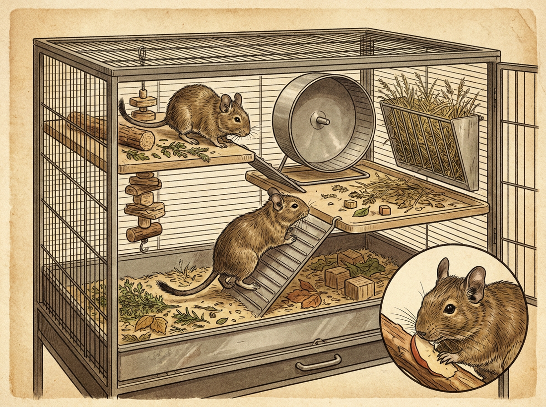 Degu Housing and Enrichment