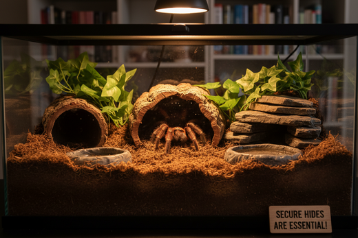 Why Hiding Spots Matter for Pet Tarantulas