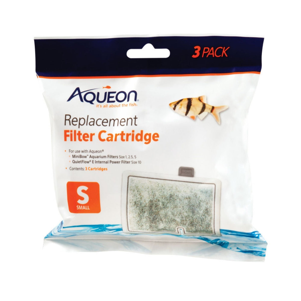 Aqueon Replacement Filter Cartridges 1ea/SMall - 3 pk