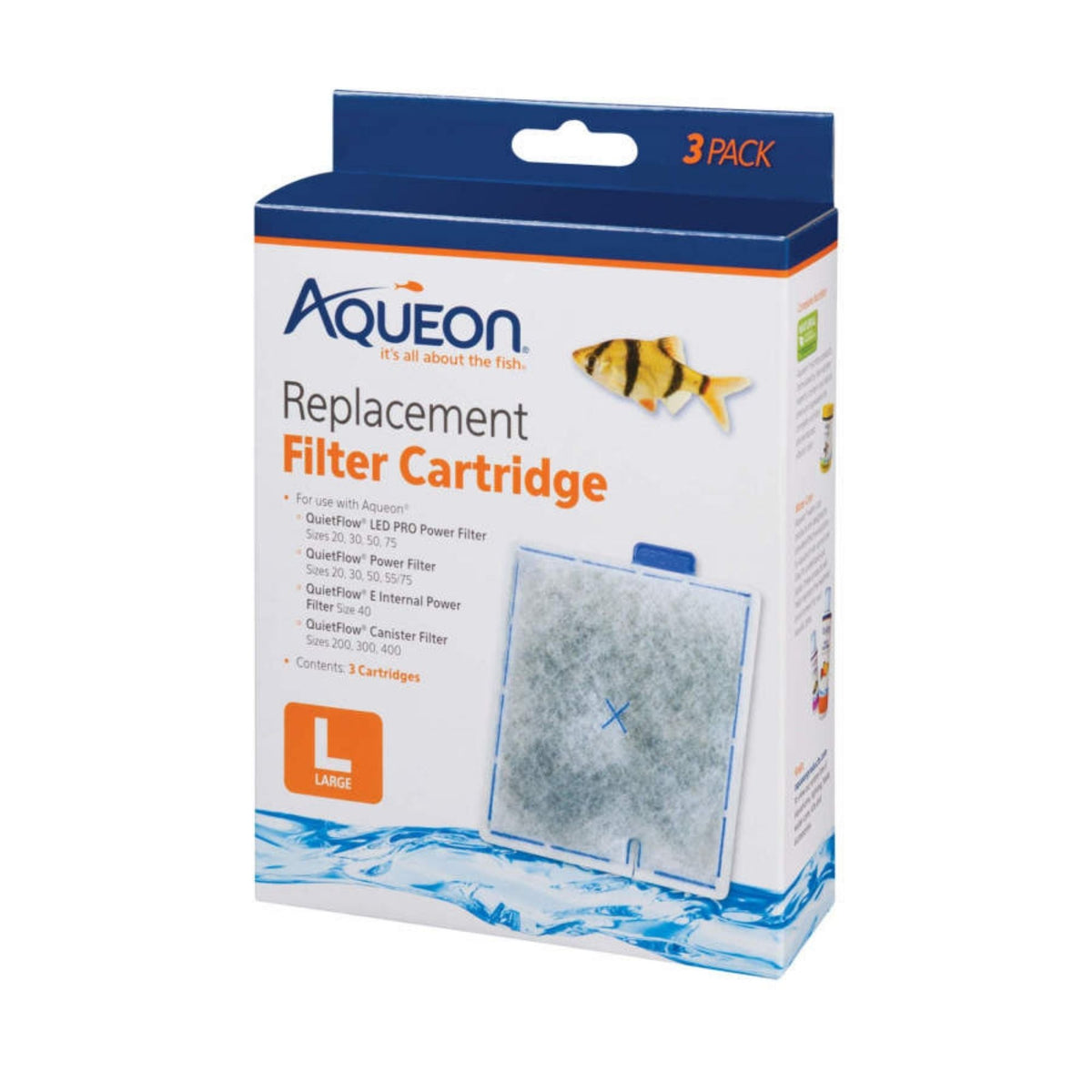 Aqueon Replacement Filter Cartridges 1ea/Large - 3 pk