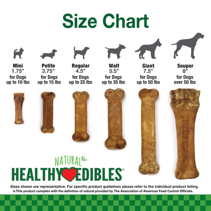 Nylabone Healthy Edibles AllNatural Long Lasting Chicken Dog Chew Treats Chicken, XL/Souper  50 Lbs. 1 ct
