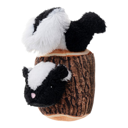 Territory Dog Plush Animated Skunk In A Log 7.1 Inches