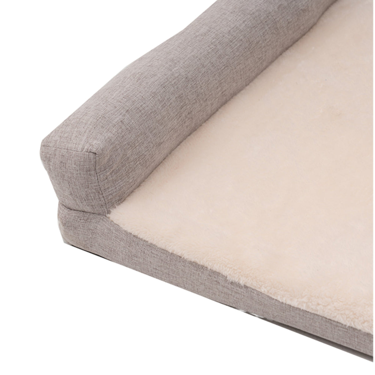 Territory Dog & Cat Khaki Lounger Bed, 40" x 32"