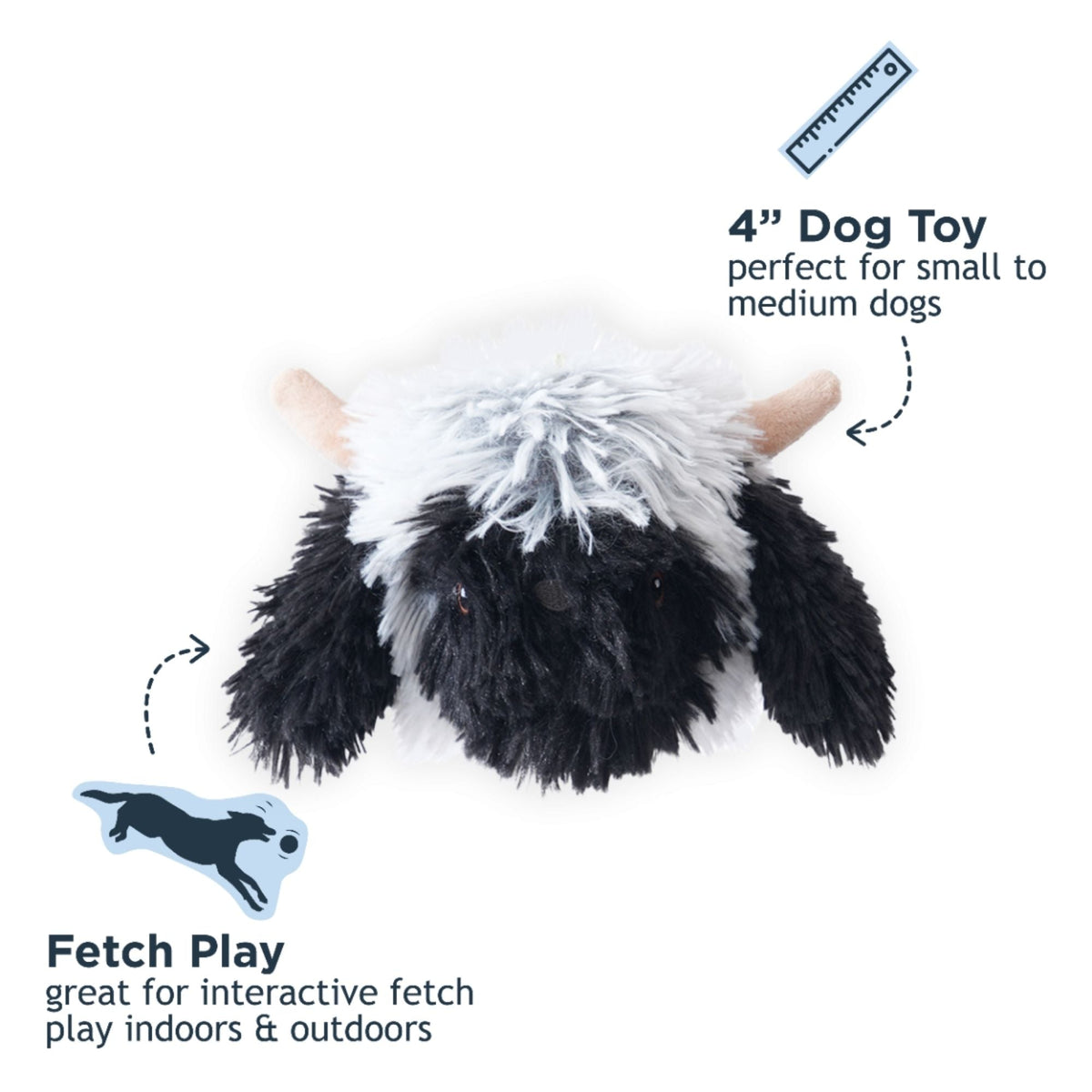 Tall Tails Dog Highland Sheep Head 5.9 Inches