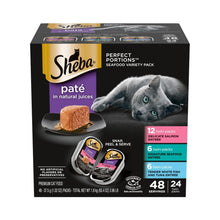 Sheba Perfect Portions Pate Wet Cat Food Seafood Variety Pack (Salmon, Seafood, Whitefish/Tuna), 1ea/2.65oz. Default Title
